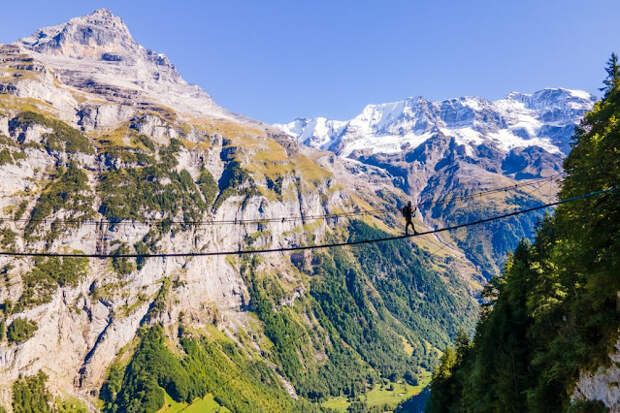 Швейцария Via ferrata Murren