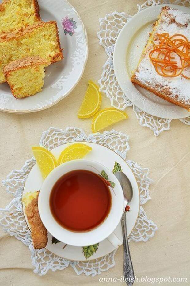 Апельсиновый кекс к чаю