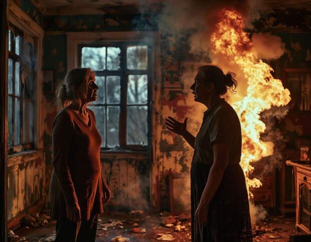 Пьяная курянка поругалась с матерью и сожгла общий дом