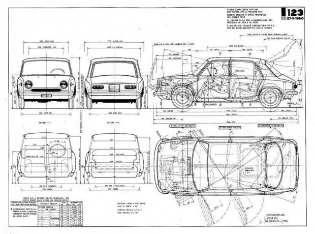 Проект FIAT 123E1 со временем превратится в серийный Autobianchi Primula fiat, fiat 124, авто, автоистория, автомобили, ваз, ваз 2101, жигули