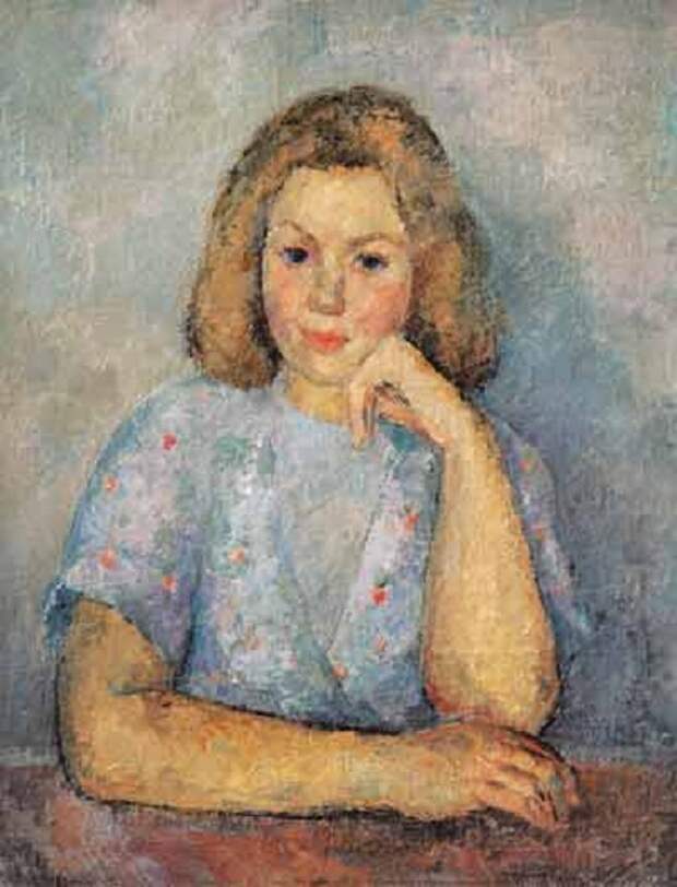 Портрет дочери Кириллы Фальк. (1946 г.).