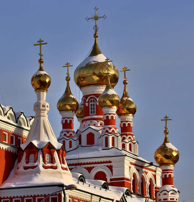 Купола Феодосиевской церкви ( Пермь )