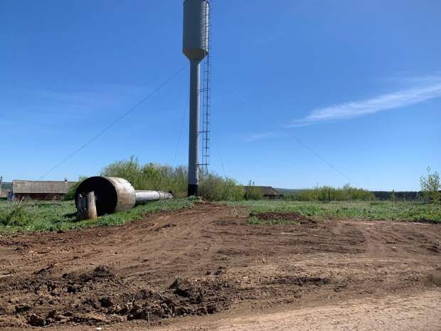 Новую водонапорную башню установили в селе Совхозный Завьяловского района