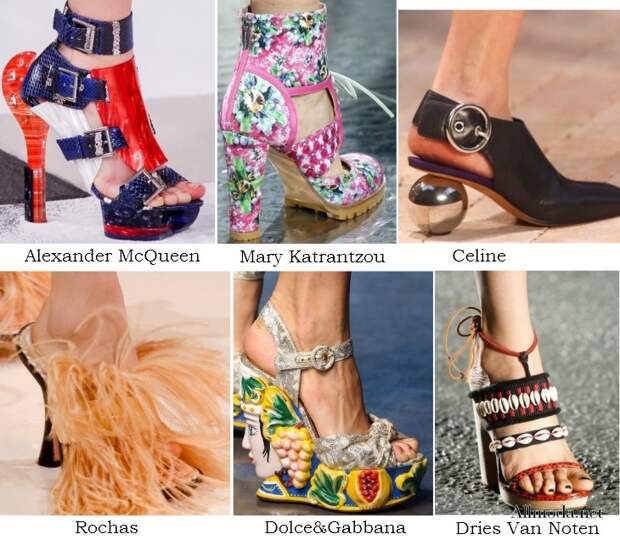Необычный дизайн женской обуви из весенне-летних коллекций 2014 года