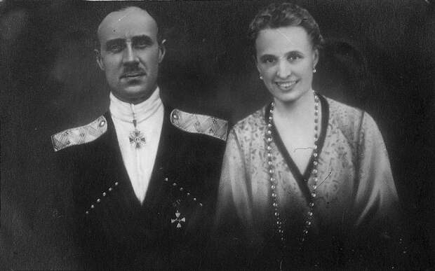 Врангель с женой Ольгой Иваненко