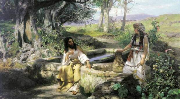 Семирадский - Христос и самарянка. 1890