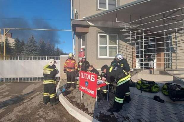 В Железноводске на заводе минеральной воды произошел крупный пожар