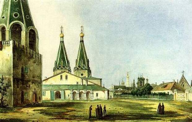 Алексеевский монастырь, картина. Источник фото: Википедия