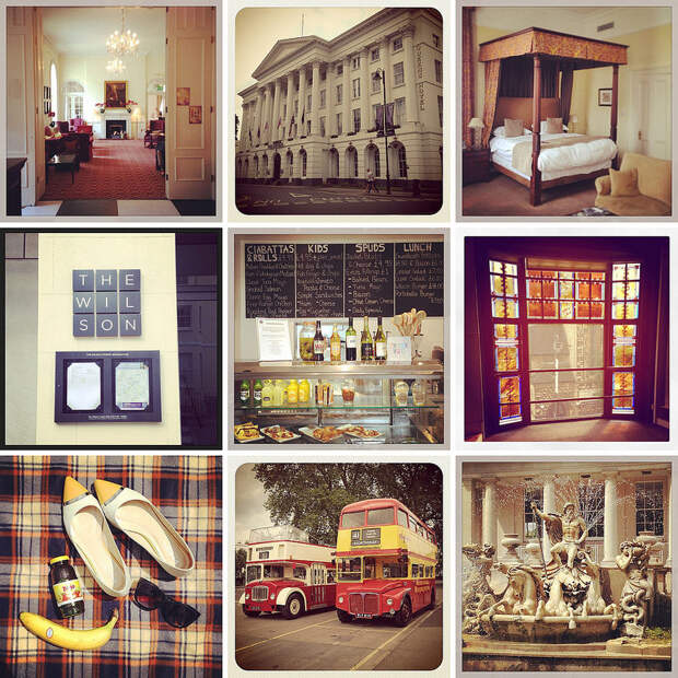 Weekend in Cheltenham - The Queen's Hotel, Wilson Gallery. Neptune's Fountain (via Instagram)