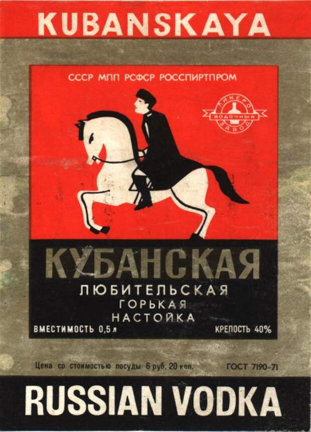 Алкогольная продукция в СССР, этикетки с бутылок (15)