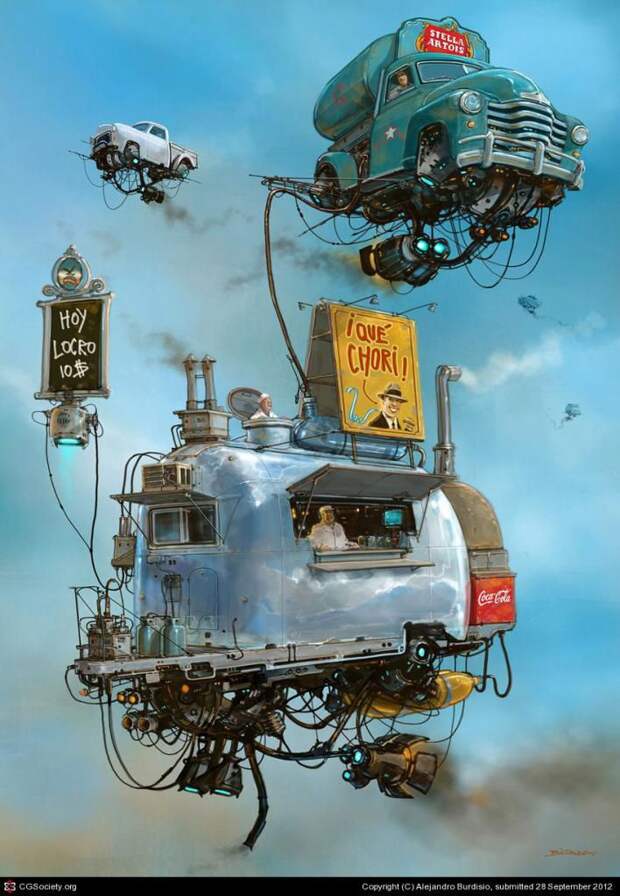 авто, художник, Alejandro Burdisio