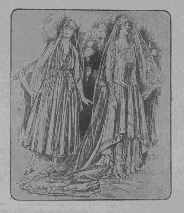 Иллюстрация их журнала "Вестник моды", 1916