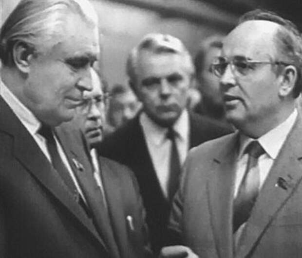 Щербицкий и Горбачёв. Киев, 1989 г.
