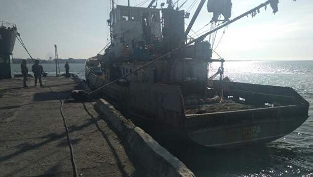 Задержанное в украинской части территориальных вод Азовского моря рыболовецкое судно Норд. Архивное фото