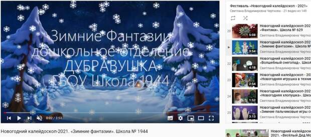 Команда школы №1944 вышла в лидеры городского фестиваля видеороликов