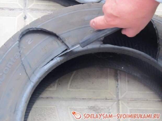Украшение для садика из колеса Украшение для садика из колеса