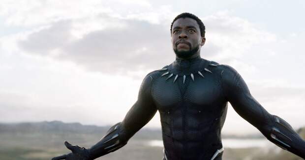 BLACK PANTHER, Chadwick Boseman, 2018. Marvel / Walt Disney Studios Motion Pictures /Courtesy Everett Collection
