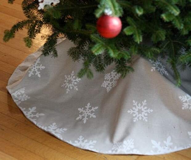 Как сделать юбку для новогодней елки своими руками — 5 мастер-классов
