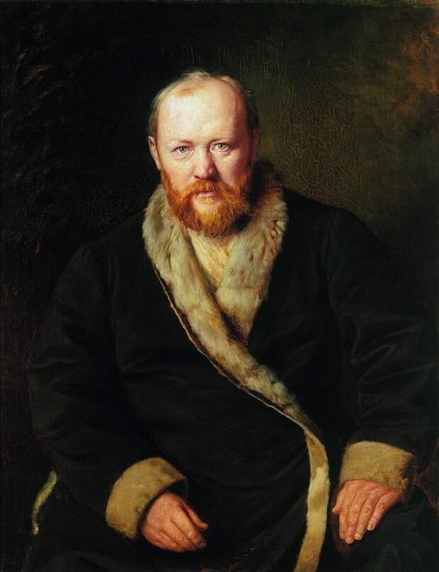 Портрет  Александра Николаевича Островского. (1871).  Автор: В.Перов.  