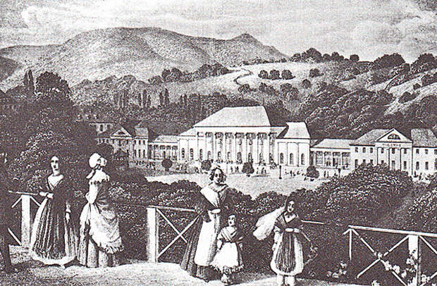 Вид на казино в первой половине XIX века