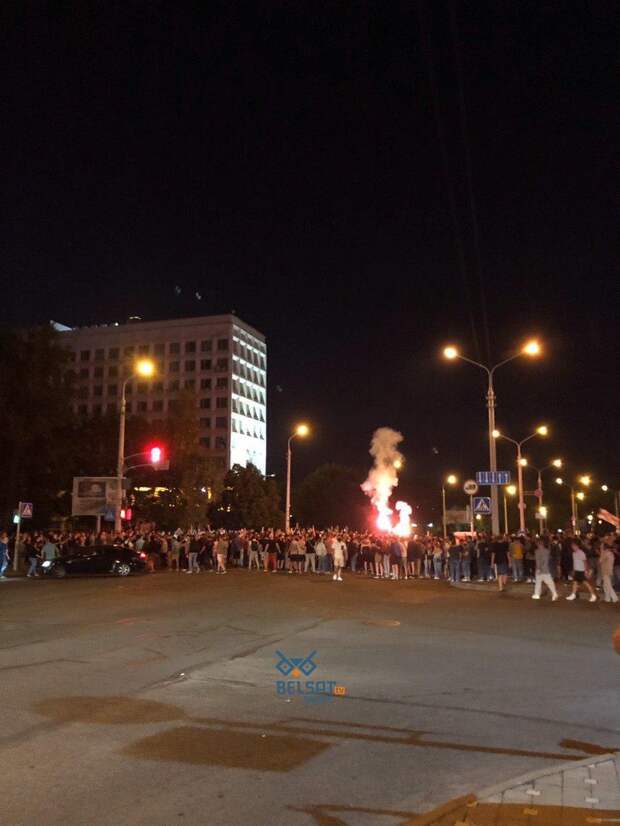 Протесты в Минске. 10.08.2020. Ночь