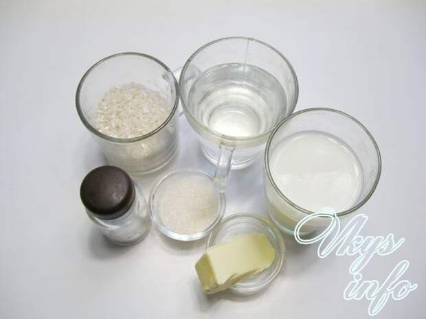 Как варить рисовую кашу на молоке фото ингредиенты