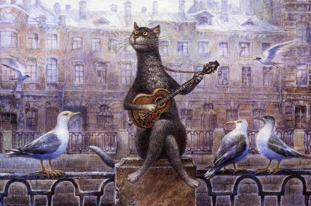 Умер Владимир Румянцев, создавший "Петербургских котов"