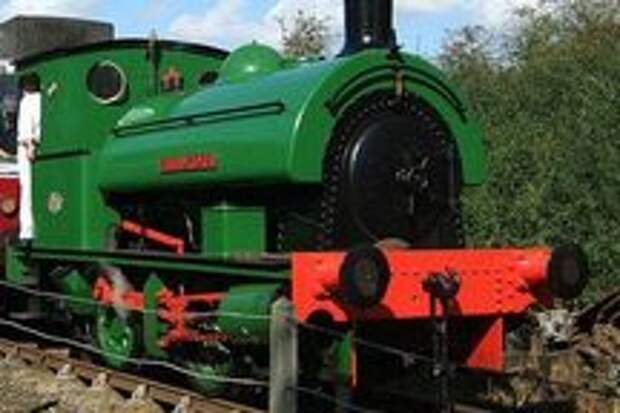 Singapore in use, pulling a passenger train.