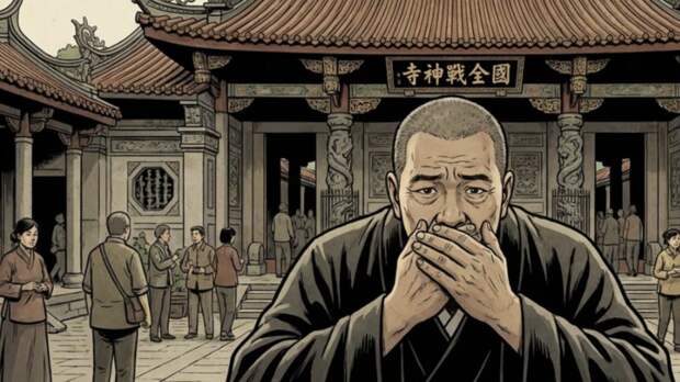 Настоятеля храма в Тайване стошнило на президента на глазах у толпы