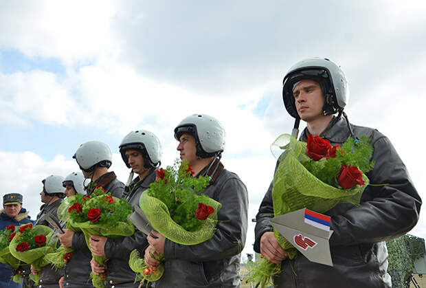 Экипажи Су-34 встречают в Воронеже