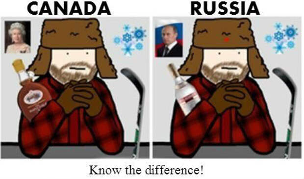 Как сами канадцы видят себя и руских... история, прикол, факты