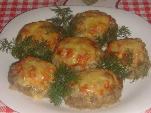 Котлетки с сыром и овощами