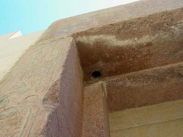 9. Храм Хатшепсут. Профилированная деталь фасада. древний египет, история, технологии