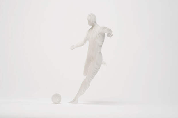 Футбол бумага, скульптура, творчество