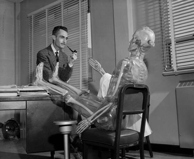 Еще одна фотография пластикового человечка, который использовался при измерении воздействия радиации на человека