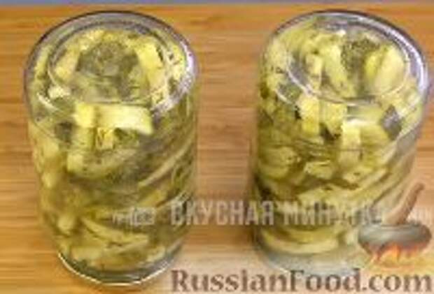 Фото к рецепту: Кабачки "как грибы" на зиму Фото к рецепту: Кабачки "как грибы" на зиму
