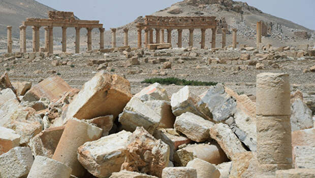 Разрушенные памятники Пальмиры. Архивное фото