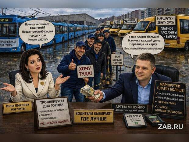 Почему не хватает водителей на троллейбусы в Чите, и кому это выгодно?