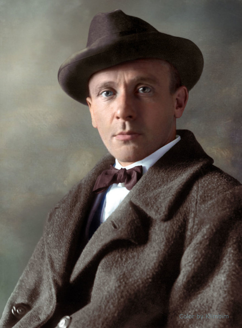 26. Михаил Булгаков, 1928 год  время, россия, фотография, цвет