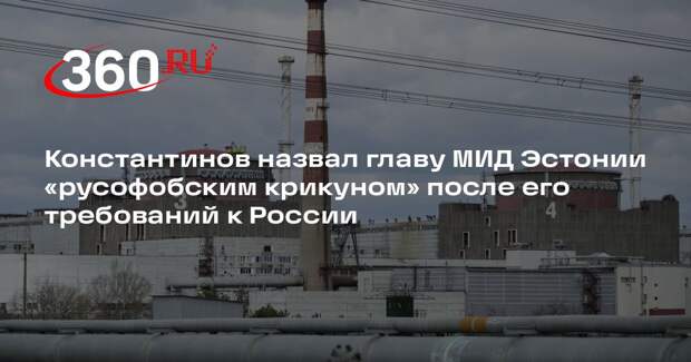 Константинов: эстонские политики превращаются в русофобских крикунов
