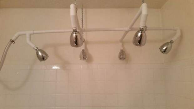 Самодельный потолочный душ