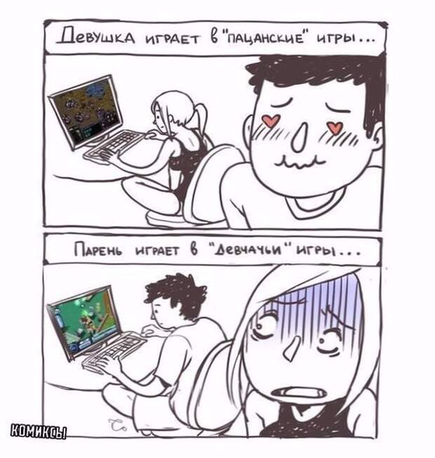 Смешные комиксы