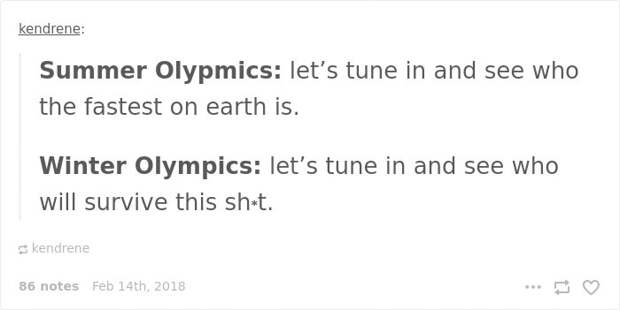 Winter Olympic Post