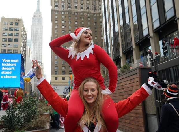 SantaCon 2018 в Лондоне, Париже, Сеуле, Нью-Йорке и других городах