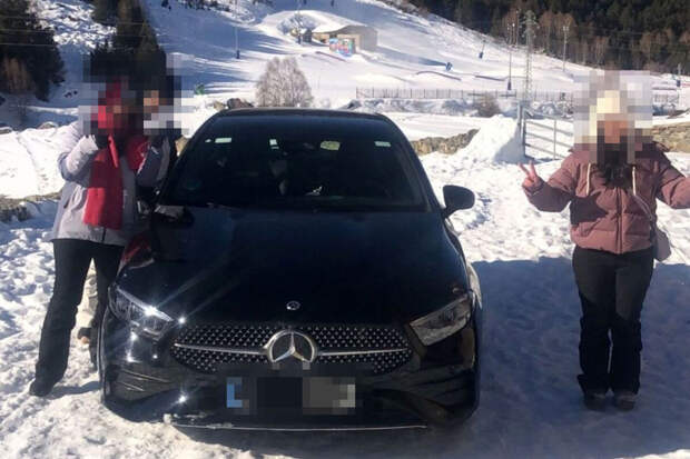 OC: три туристки оказались на лыжной трассе, следовав указаниям навигатора