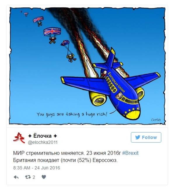 Юмор и шутки из соцсетей о выходе Британии из ЕС (19 фото + 1 гиф)