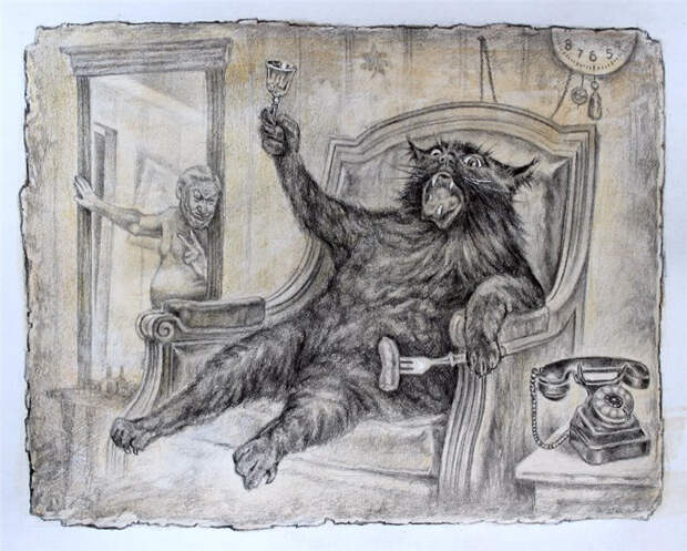 Хлёсткие иллюстрации к «Мастеру и Маргарите» от художника Александра Ботвинова 4