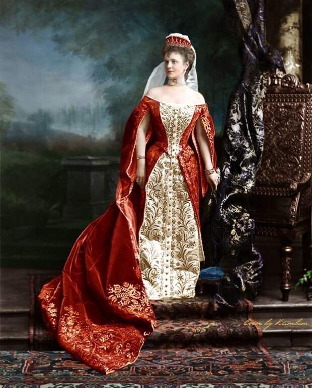 Баронесса Грайвениц в русском костюме, 1900 год архив, женщины, история, красота, россия, фото