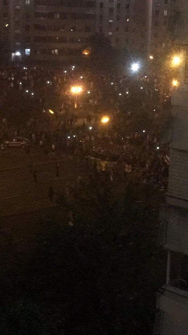 Протесты в Минске. 10.08.2020. Ночь