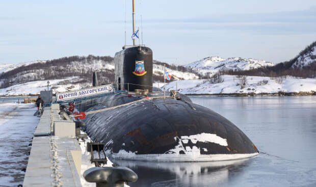 Атомная подводная лодка К-535 "Юрий Долгорукий" Атомная подводная лодка К-535 "Юрий Долгорукий"